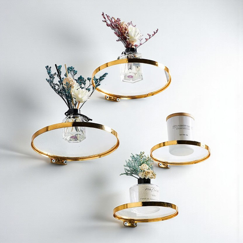 Étagère Murale – Cercle de Verre