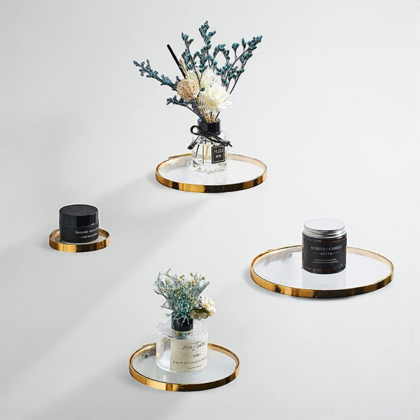 Étagère Murale – Cercle de Verre
