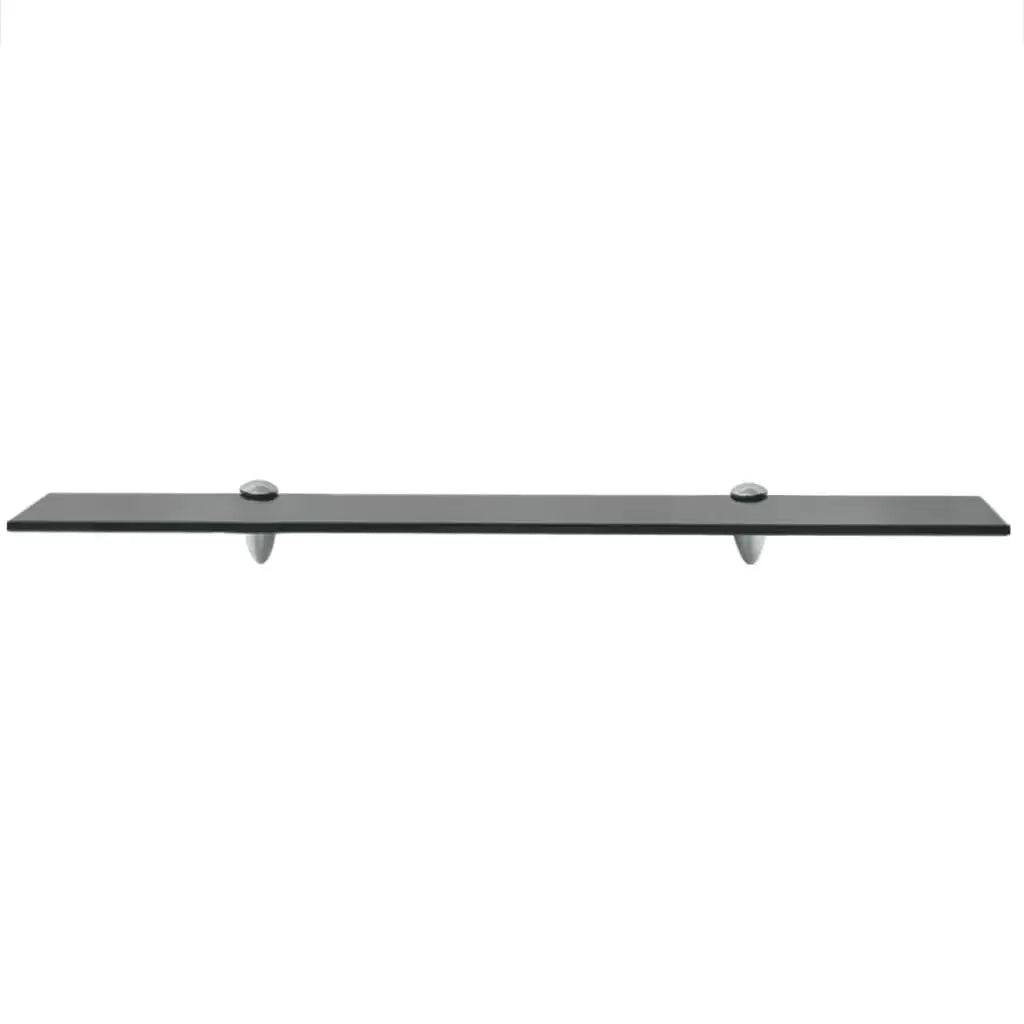 Clear Glass Floating Shelf 70x10cm 8mm Wall Mounted Display Rack Home Decor Storage Solution