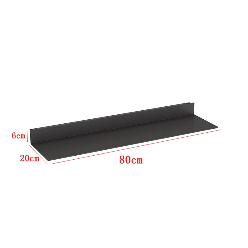 Wall Metal Display Stand Storage Holders LED Luminous Storage Shelf Wall Decorations Living Room Wall Hanging Figure Bookshelf
