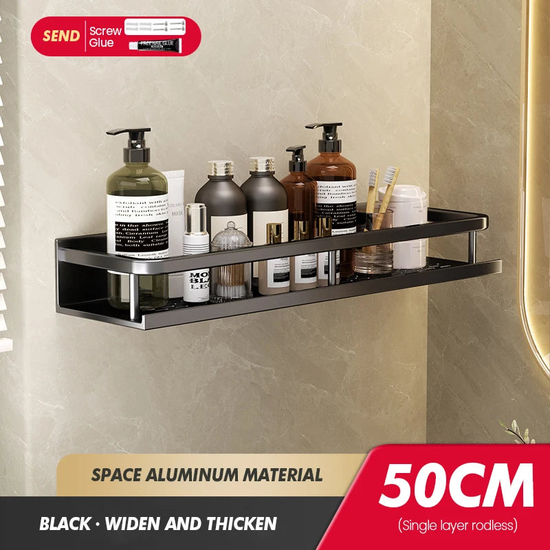 Bathroom Storage Rack Made Of Iron Non Perforated Wall Mounted Storage Rack Home Bathroom Storage Supplies
