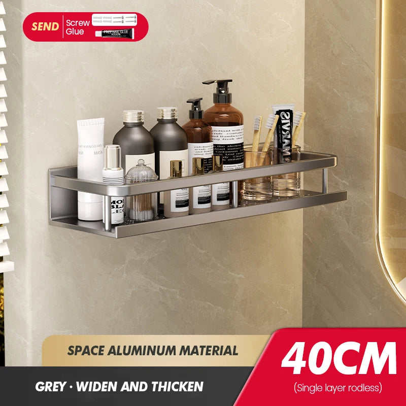 Bathroom Storage Rack Made Of Iron Non Perforated Wall Mounted Storage Rack Home Bathroom Storage Supplies