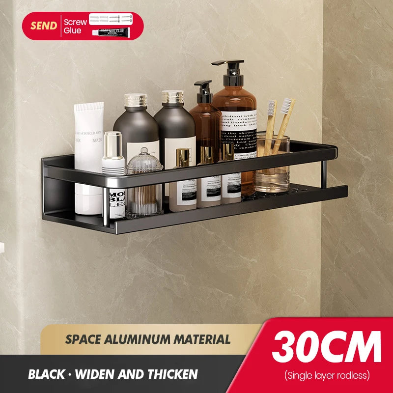Bathroom Storage Rack Made Of Iron Non Perforated Wall Mounted Storage Rack Home Bathroom Storage Supplies