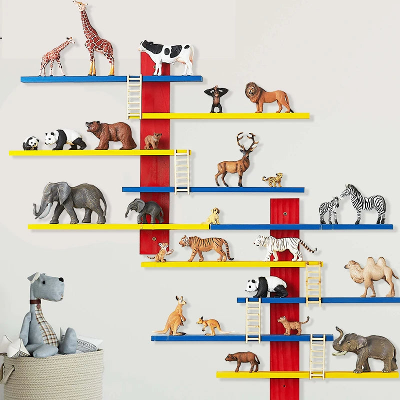 Wooden Floating Shelves for Wall,Small Wood Display Shelves Rack for Collectibles-Figures,Mini Decor,Toy,Toniebox