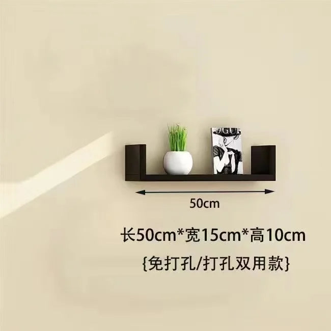 Wood Floating Wall Self  Kitchen Organizer Wall Shelves Book Shelf Wall Decor Home Storage Wall Shelfing Bag Display Art Decor
