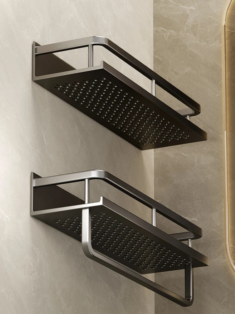 Bathroom Storage Rack Made Of Iron Non Perforated Wall Mounted Storage Rack Home Bathroom Storage Supplies