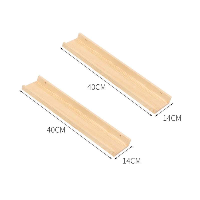 Wooden Shelf Display Stand Bedroom Living Room Decoration Shelf Book Ornament Display Stand Wall Mounted Shelves