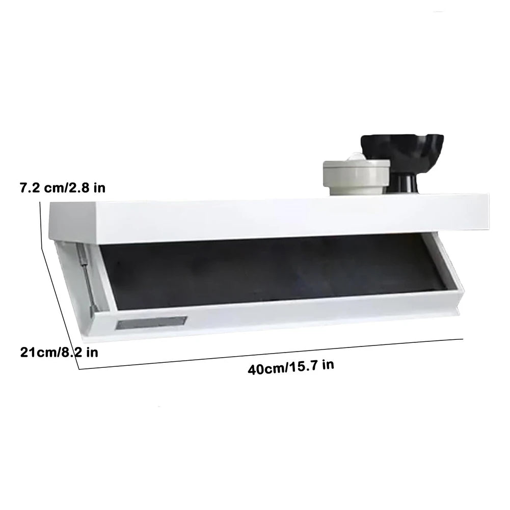 Wall-Mounted Storage Rack Wooden Concealed Floating Shelf Hidden Magic Flap Display Stands with Secret Compartment Home Decor