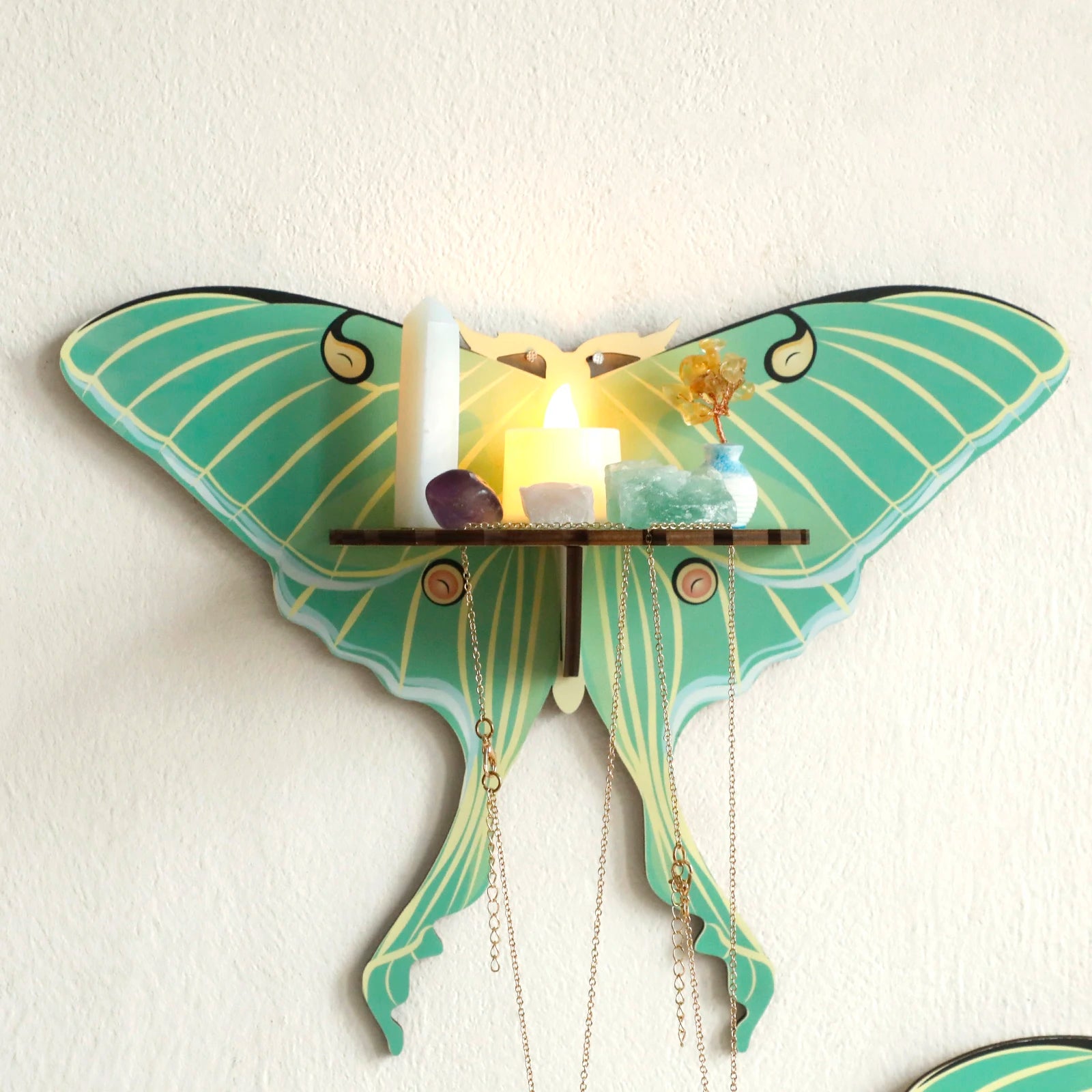 Butterfly Wall Shelf Wooden Floating Shelves Boho Home Decoration Display Stand Room Decors Aesthetic Spring Home Decor Gifts