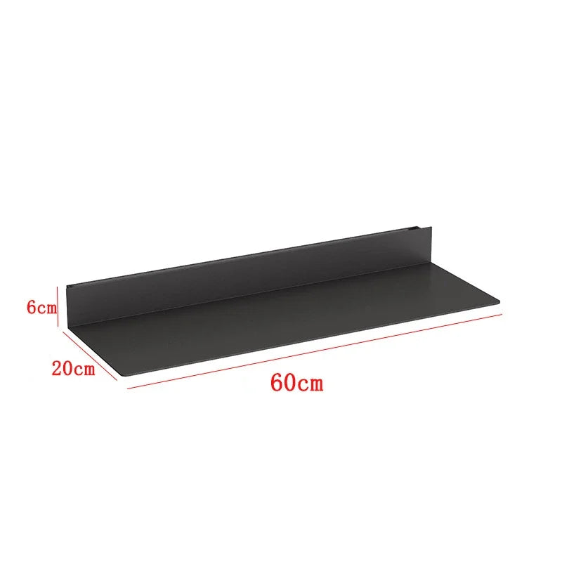 Wall Metal Display Stand Storage Holders LED Luminous Storage Shelf Wall Decorations Living Room Wall Hanging Figure Bookshelf