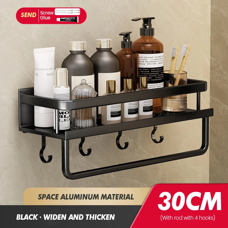 Bathroom Storage Rack Made Of Iron Non Perforated Wall Mounted Storage Rack Home Bathroom Storage Supplies