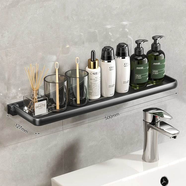 Bathroom Shelf，Shower Drain Storage Shelf ， kitchen wall shelves， 티비，No Drill Aluminum Storage Rack Toilet Shelves，bath rack