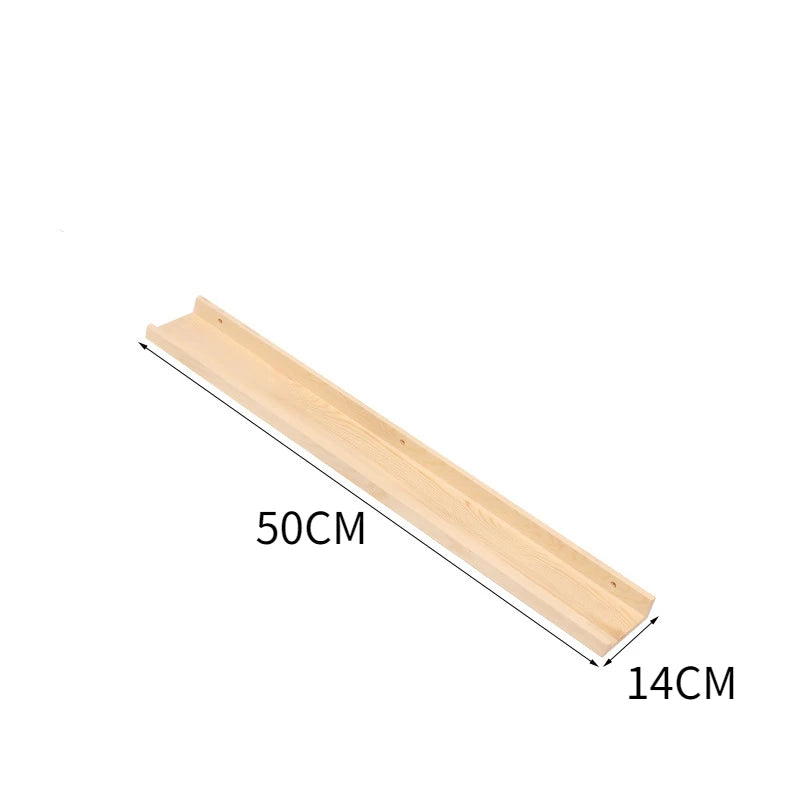 Wooden Shelf Display Stand Bedroom Living Room Decoration Shelf Book Ornament Display Stand Wall Mounted Shelves