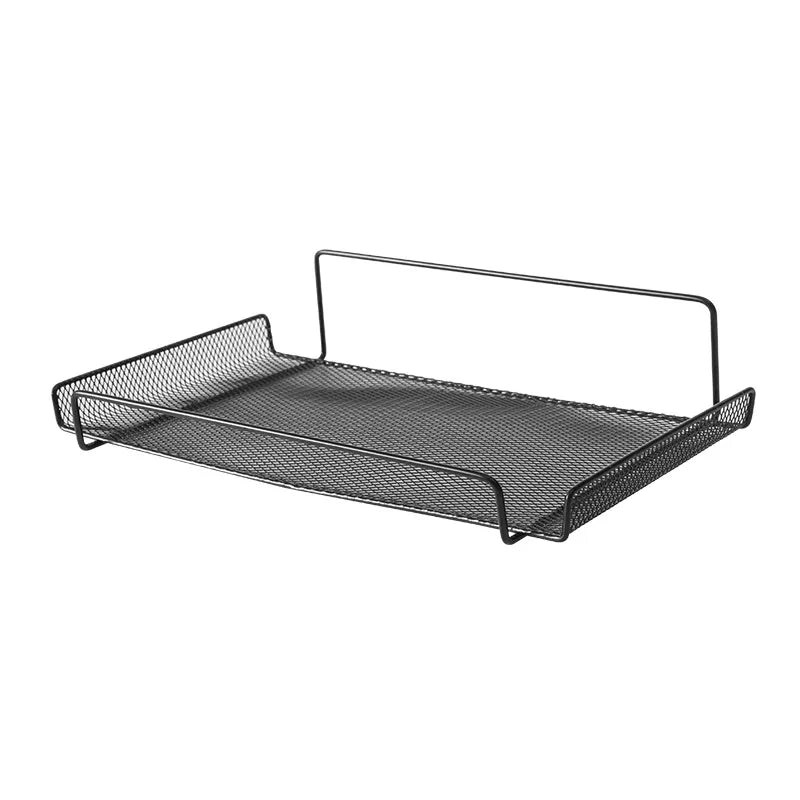 3363 Router Shelf TV Set-Top Box Wall Mounted Hanging Metal Storage Shelf Non-Perforated Wireless Wifi Shelf