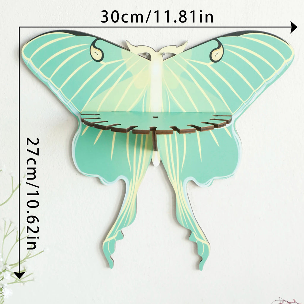 Butterfly Wall Shelf Wooden Floating Shelves Boho Home Decoration Display Stand Room Decors Aesthetic Spring Home Decor Gifts