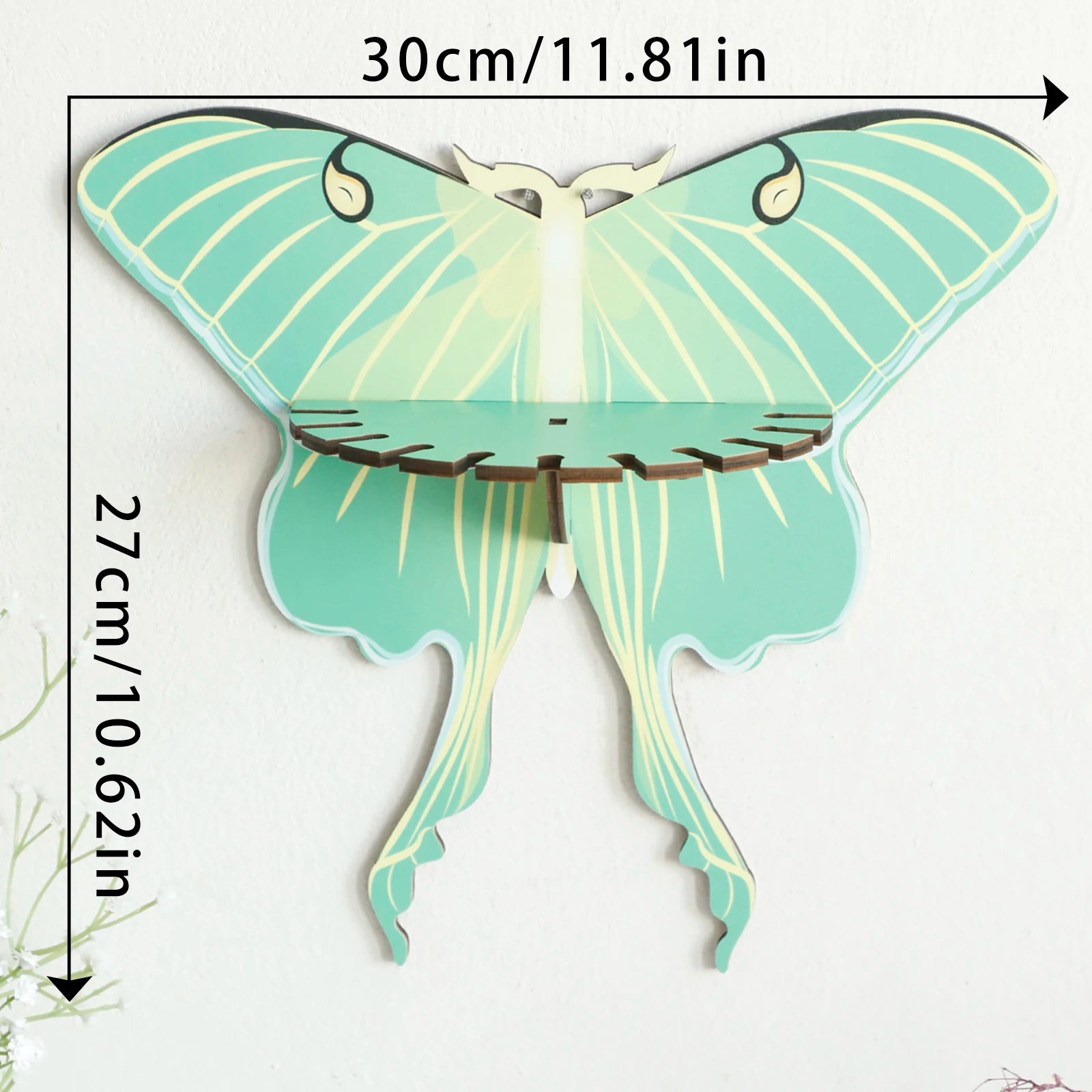 Butterfly Wall Shelf Wooden Floating Shelves Boho Home Decoration Display Stand Room Decors Aesthetic Spring Home Decor Gifts