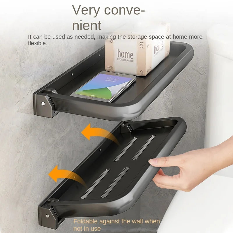Bathroom Shelf，Shower Drain Storage Shelf ， kitchen wall shelves， 티비，No Drill Aluminum Storage Rack Toilet Shelves，bath rack