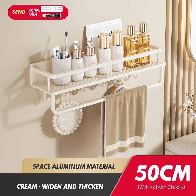 Bathroom Storage Rack Made Of Iron Non Perforated Wall Mounted Storage Rack Home Bathroom Storage Supplies