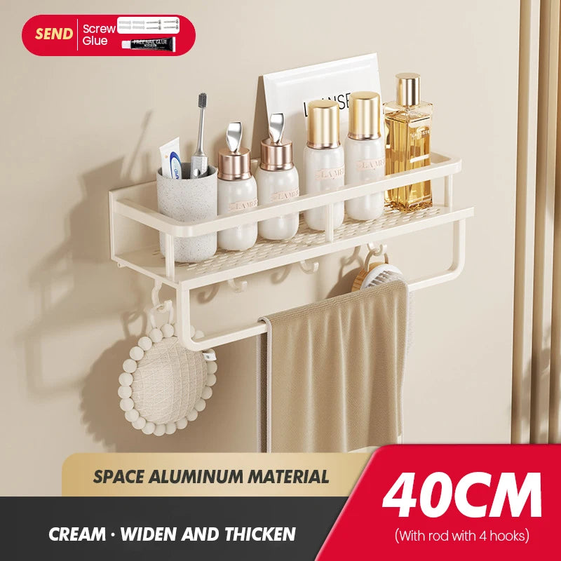 Bathroom Storage Rack Made Of Iron Non Perforated Wall Mounted Storage Rack Home Bathroom Storage Supplies