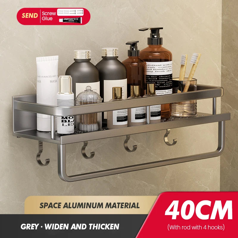 Bathroom Storage Rack Made Of Iron Non Perforated Wall Mounted Storage Rack Home Bathroom Storage Supplies