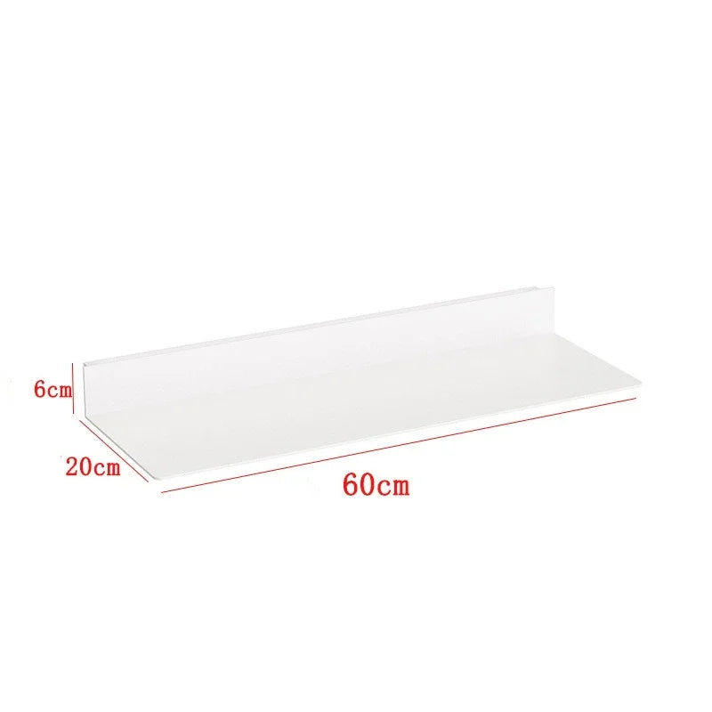 Wall Metal Display Stand Storage Holders LED Luminous Storage Shelf Wall Decorations Living Room Wall Hanging Figure Bookshelf
