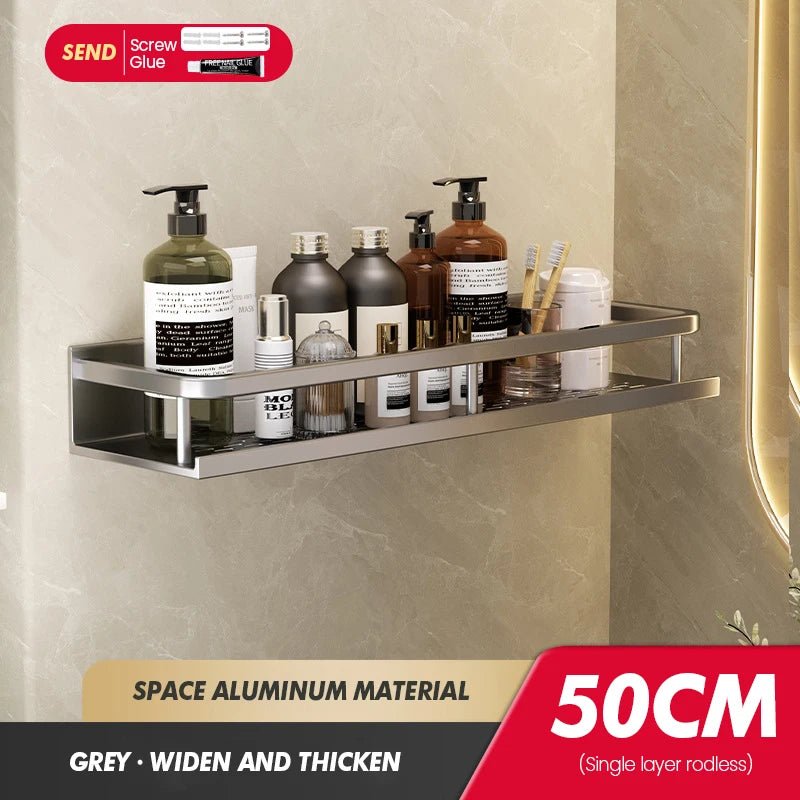 Bathroom Storage Rack Made Of Iron Non Perforated Wall Mounted Storage Rack Home Bathroom Storage Supplies