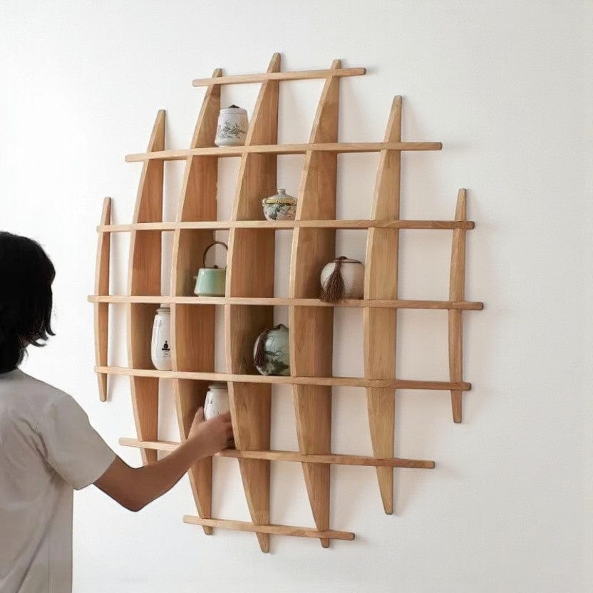 etagere cercle murale