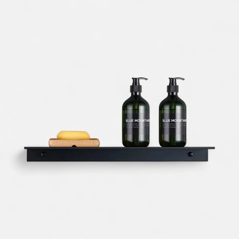 etagere murale aluminium noir 