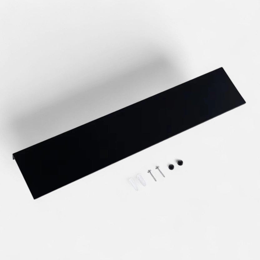 etagere murale aluminium noir 