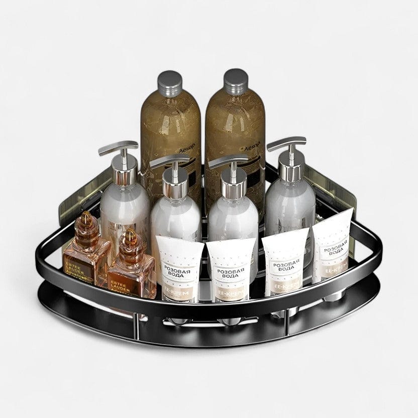 etagere murale angle metal salle de bain 