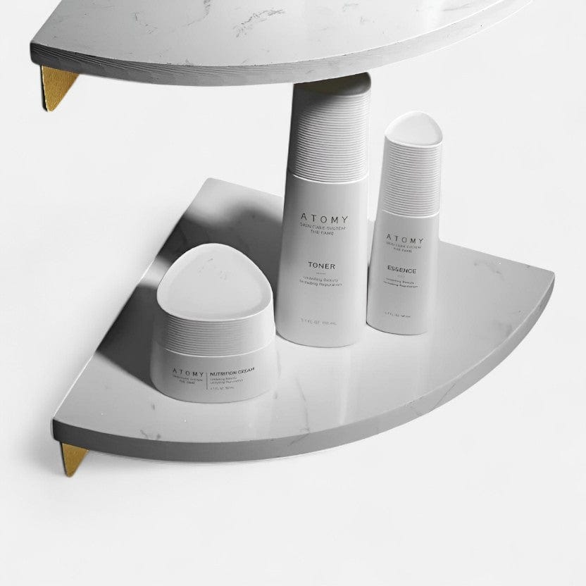 Étagère murale angle salle de bain 