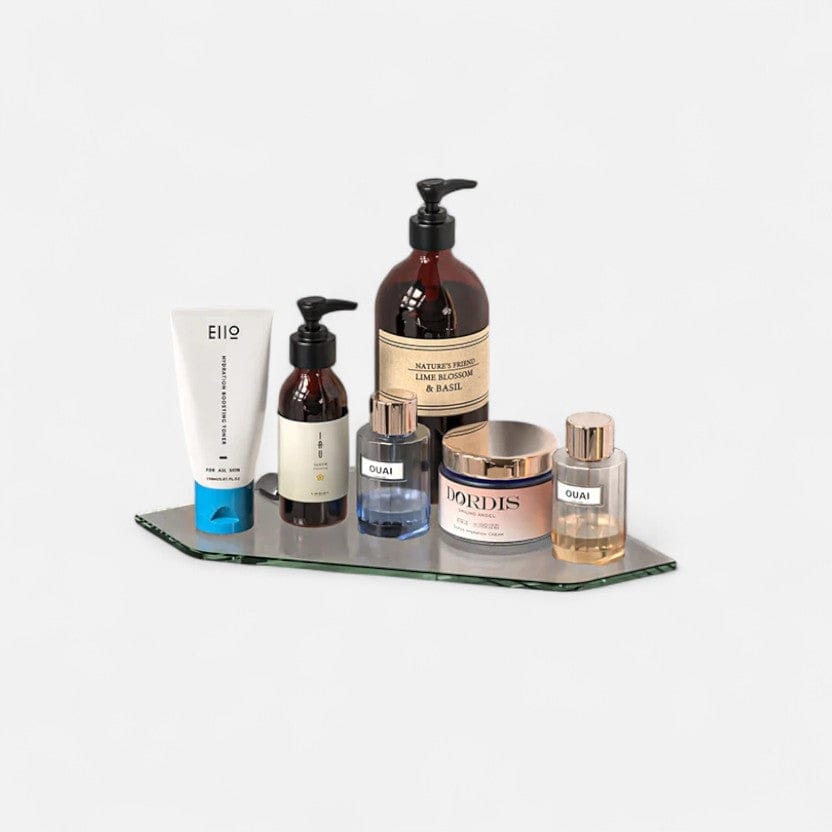 etagere murale angle verre 