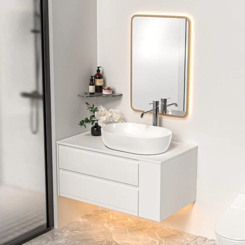 etagere murale angle verre 