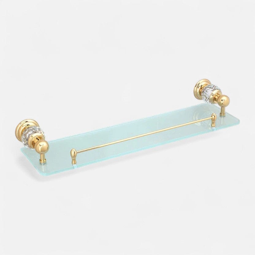 Etagere murale arrondi angle Or