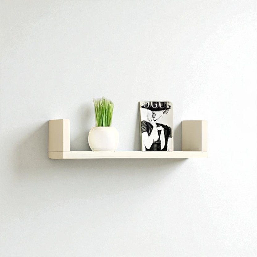 Etagere murale blanc bois