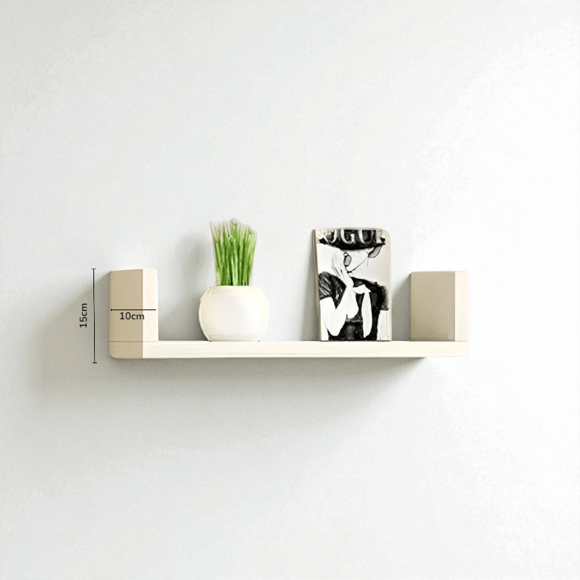 Etagere murale blanc bois