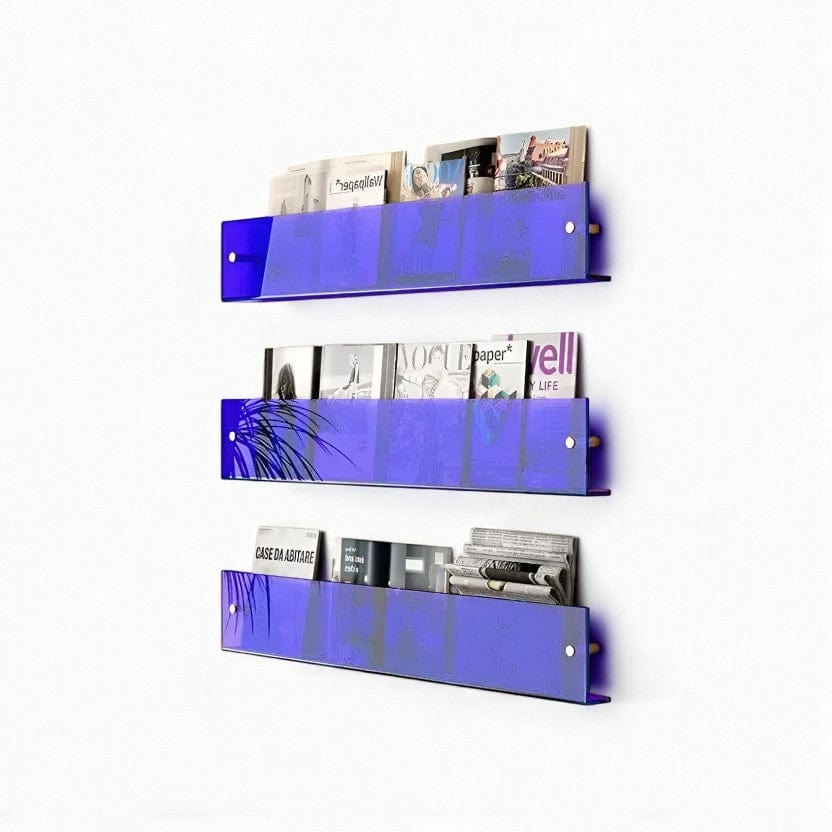 etagere murale bleu fonce