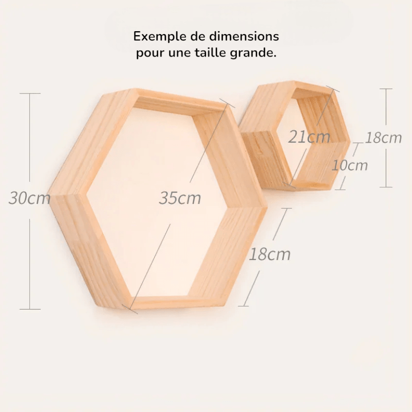 Etagère murale bois blanc