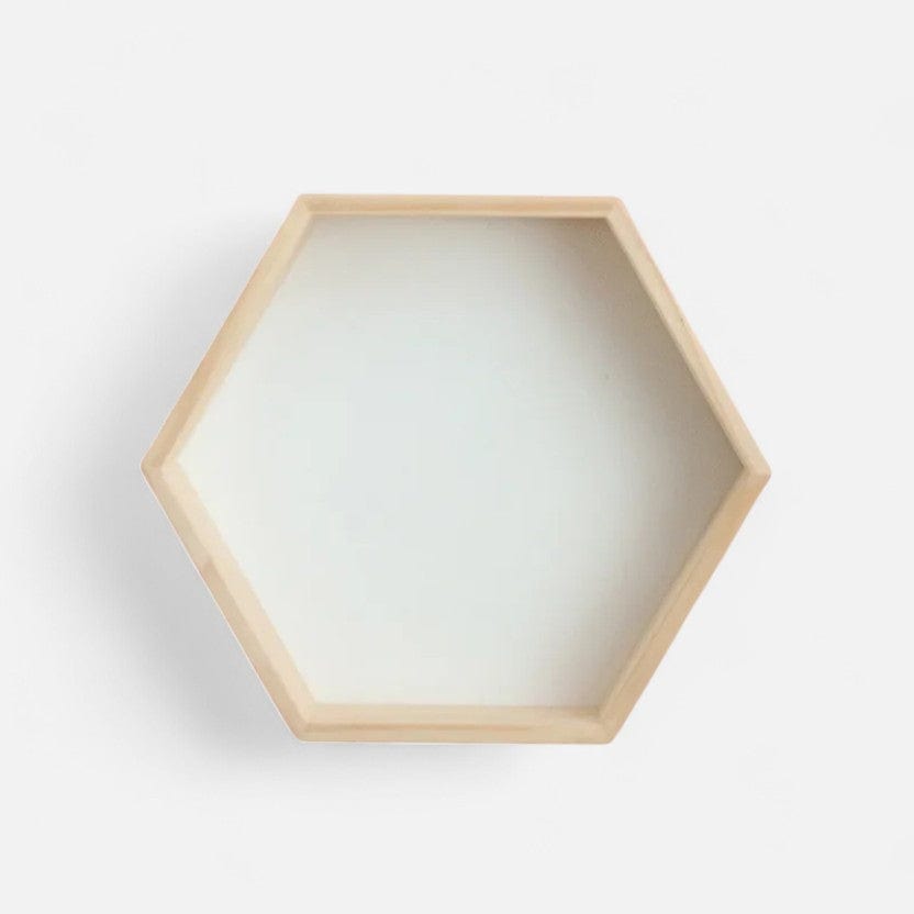 Etagère murale bois blanc Grande