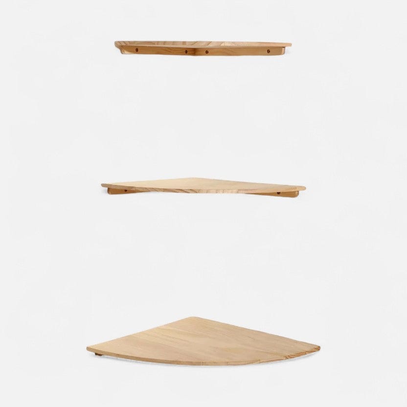 etagere murale bois rond