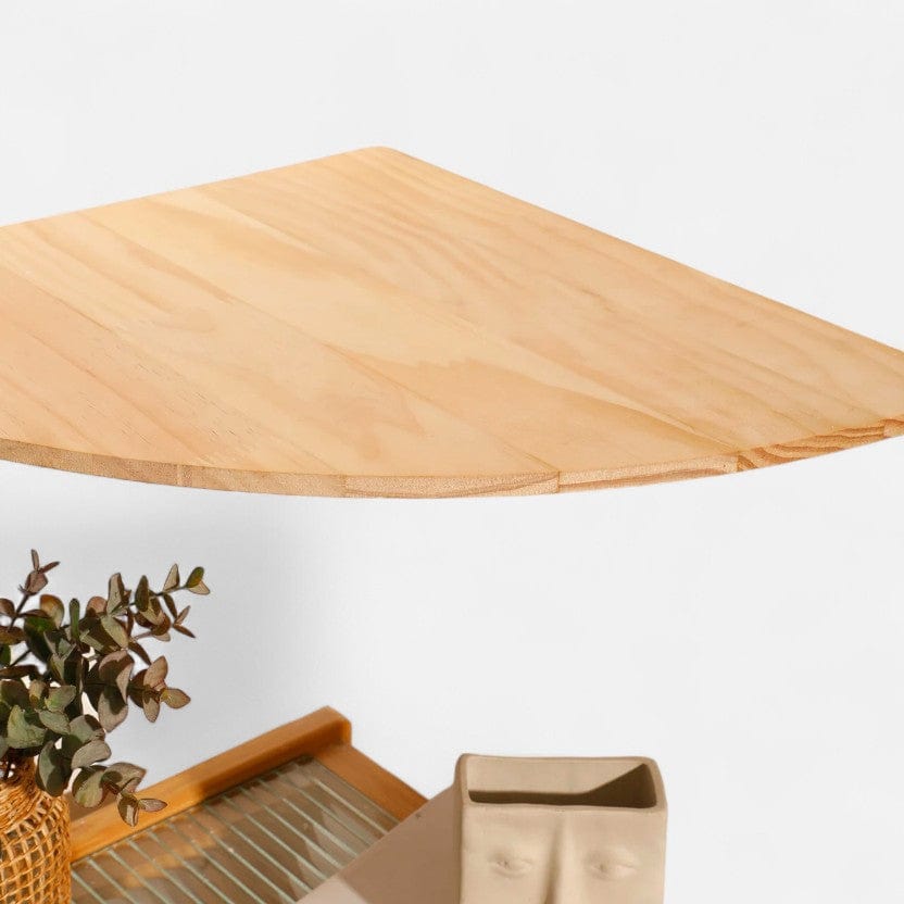 etagere murale bois rond