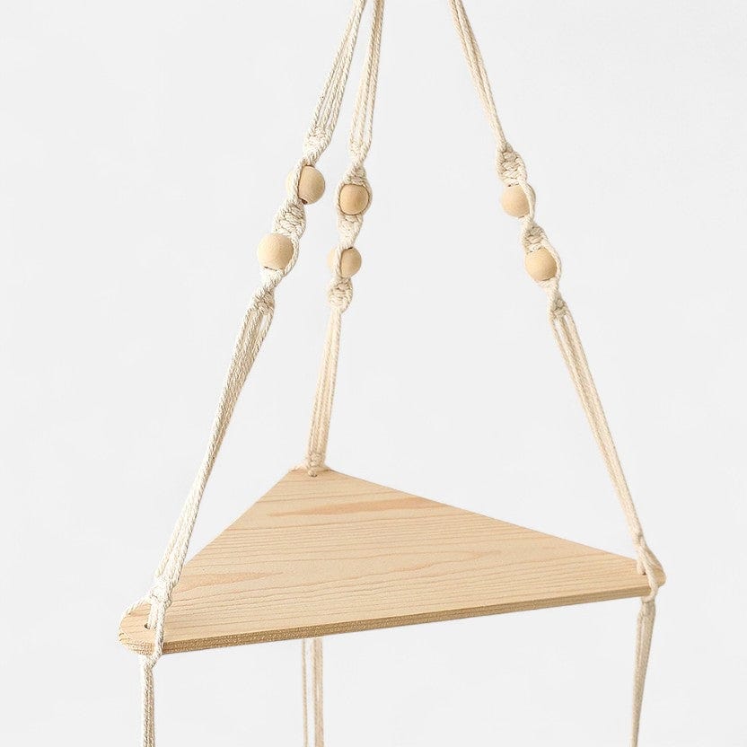 etagere murale corde suspendue 