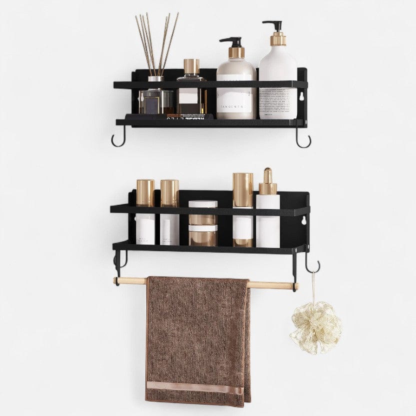 etagere murale cuisine metal Noir