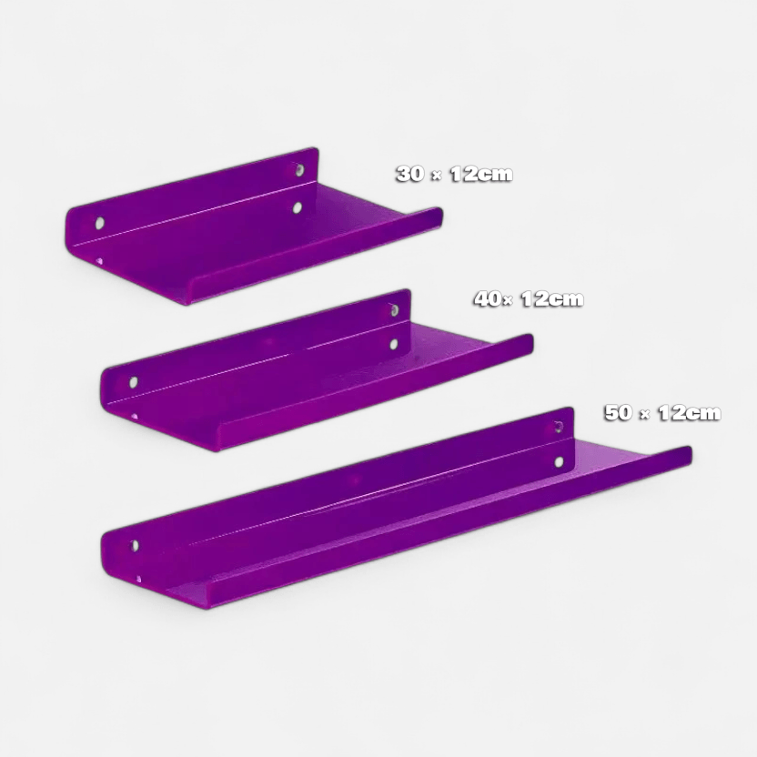 etagere murale design moderne  Lot de 3 / Installation par autocollant