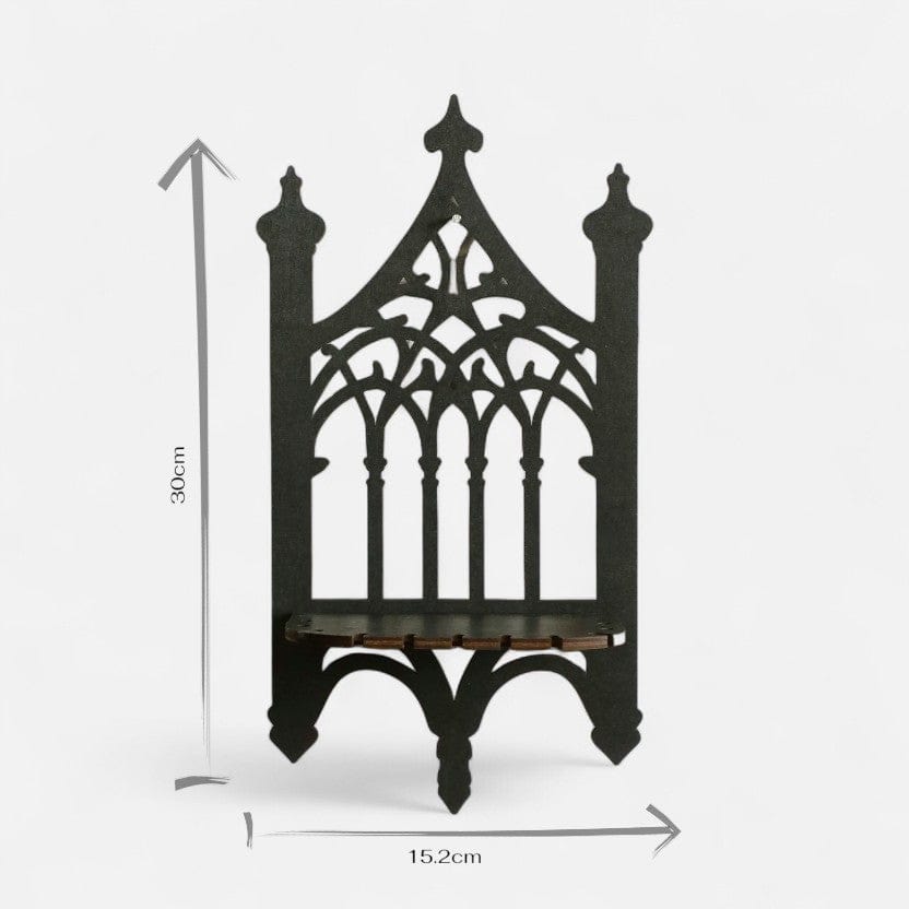 Etagere murale design noir