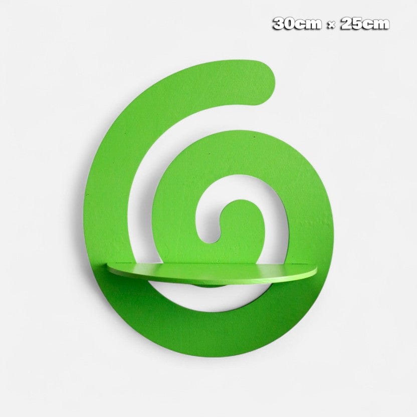 etagere murale en couleur Lichen Vert