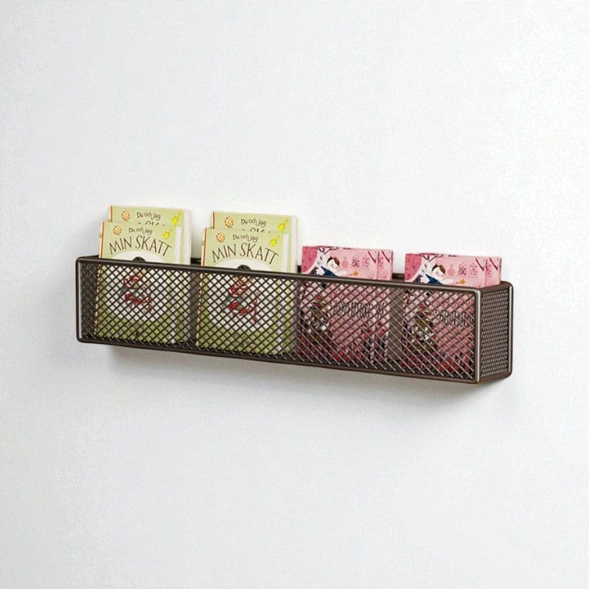 Etagere murale fer noir  une étagère