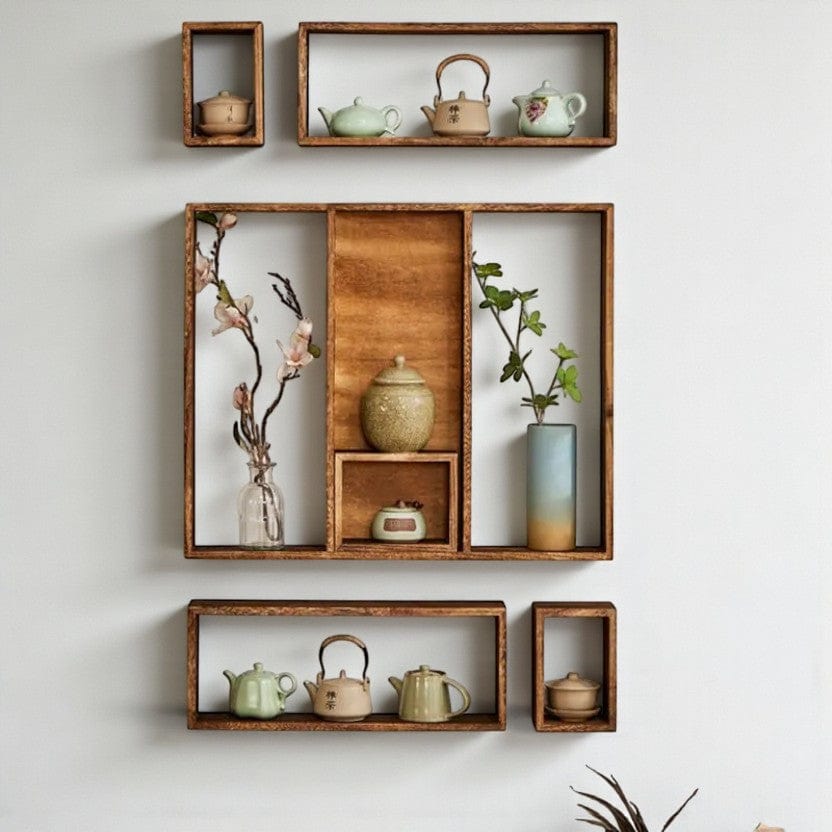 Étagère Murale – Kit Modulable Noir de Sève