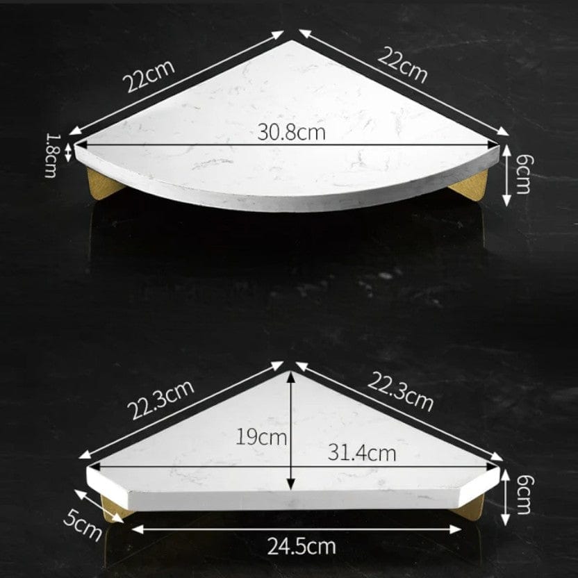 Etagere murale marbre