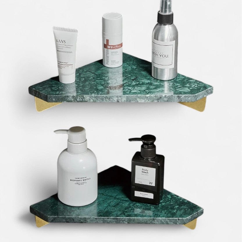 Etagere murale marbre Duo Ligne Émeraude